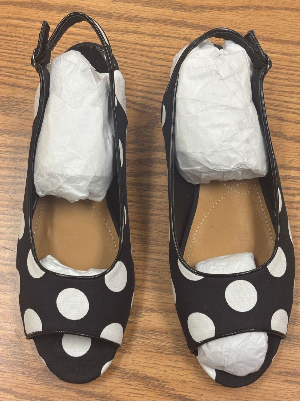J Renée sling back Shorty wedges, NWT
